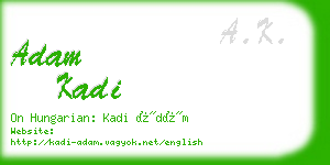 adam kadi business card